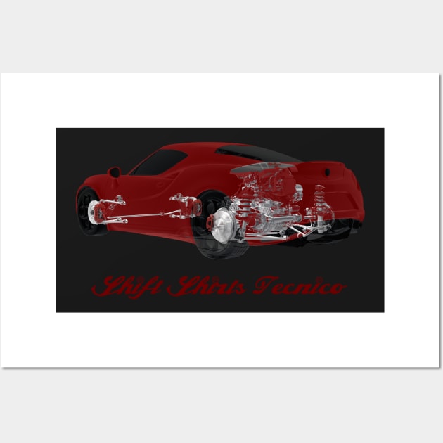 Carbon Tub - Alfa Romeo 4C Inspired Wall Art by ShiftShirts